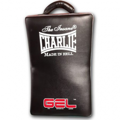 Charlie Boxing Boxing Escudo Curvo Schwarz-Rot