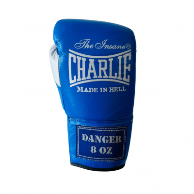Gants de Boxe Charlie Boxing Danger Laced Bleu-Argent