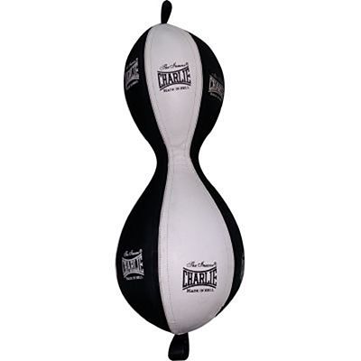 Charlie Boxing Double Double End Bag Nero-Bianco