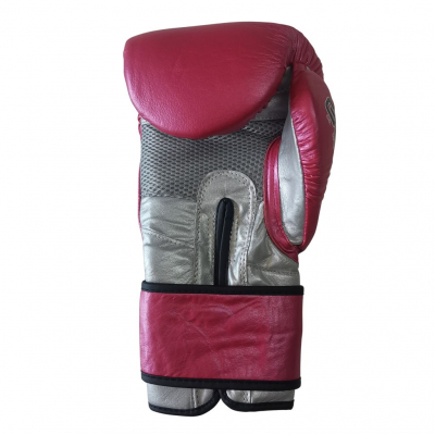 Charlie Boxing Gel Metallic Boxing Gloves Rot