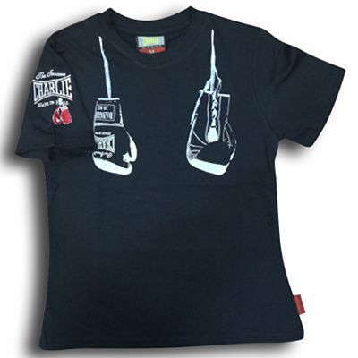 Charlie Boxing Hanging Boxing Gloves Woman T-shirt Nero