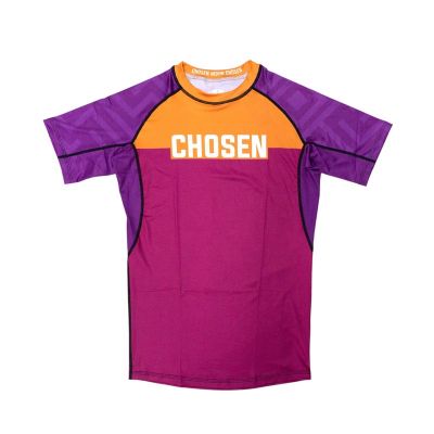 Chosen Earth V3 Rashguard Morado-Naranja