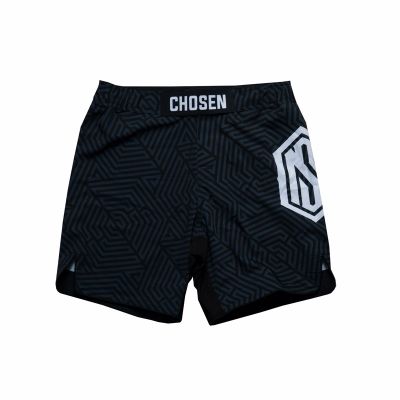 Chosen Monogram Fight Shorts Nero-Grigio