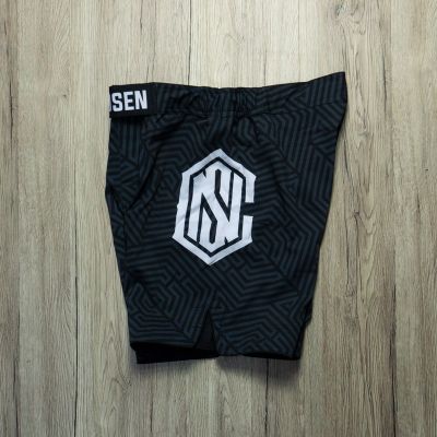 Chosen Monogram Fight Shorts Fekete-Szürke