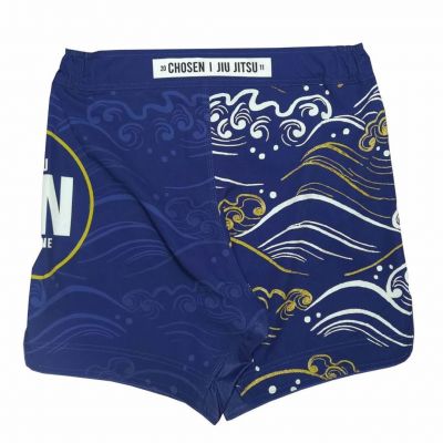 Chosen Waves Fight Shorts Bleu