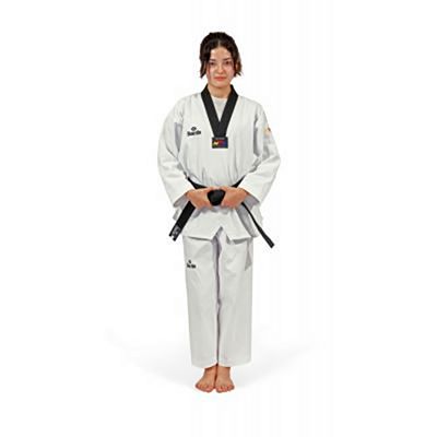 Daedo TA1021 Dobok WTF Style With Black Collar Weiß