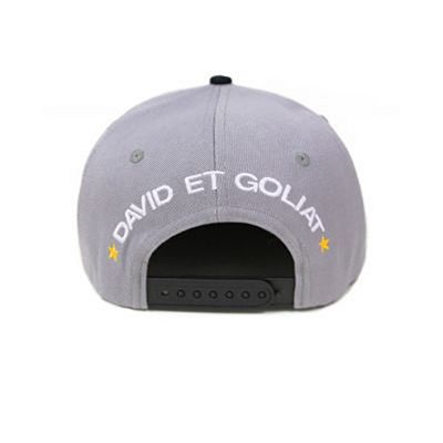 David Et Goliat Brazilian Jiu Jitsu Snapback Preto-Cinza