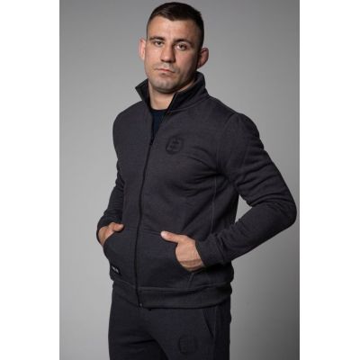 Elite Fightwear Logo Hoodie Cinza