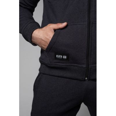 Elite Fightwear Logo Hoodie Grå