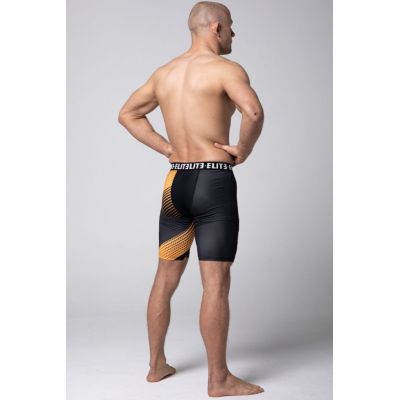 Elite Fightwear Vale Tudo Orange Schwarz-Gelb