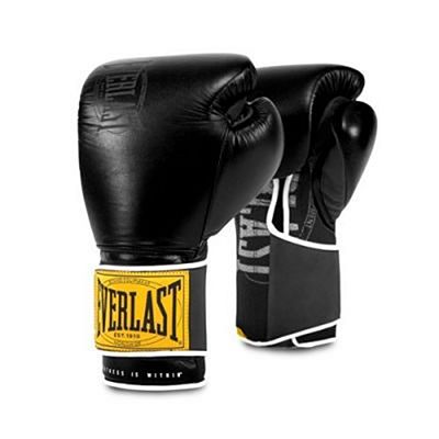 Everlast Guantes Boxeo Entrenamiento 1910 Classic Velcro Negro