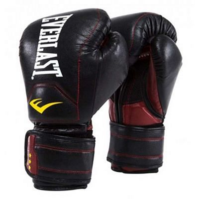 Everlast Elite Muay Thai Boxing Gloves Noir-Rouge