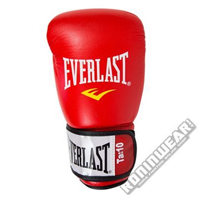 Everlast Guantes Piel Fighter Rojo-Negro