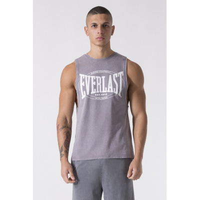 Everlast GARMENT DYE BIG LOGO N/S Gris