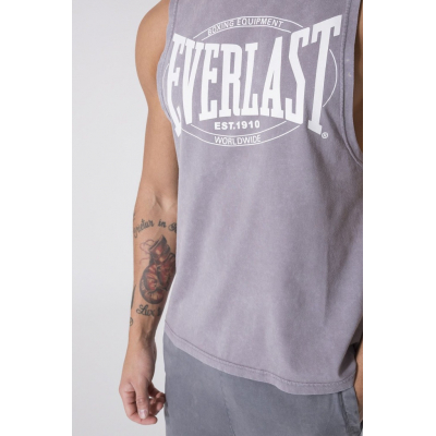 Everlast GARMENT DYE BIG LOGO N/S Cinza