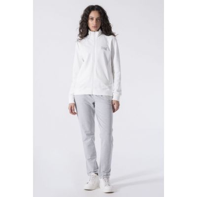 Everlast Giacca Zip Felpa Hoodie Blanco-Gris