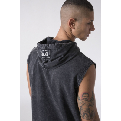 Everlast HOODED GARMENT WASHED Tank Top Nero