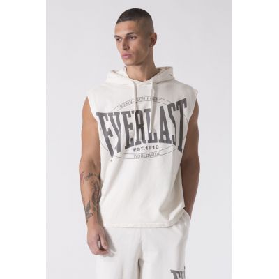 Everlast HOODED GARMENT WASHED Tank Top Bianco