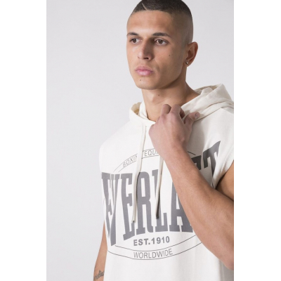 Everlast HOODED GARMENT WASHED Tank Top Bianco