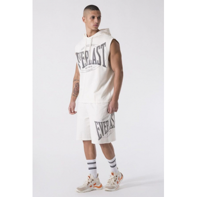 Everlast HOODED GARMENT WASHED Tank Top Bianco