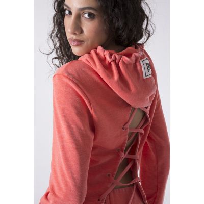 Everlast Hooded Sweater Back Open Orange