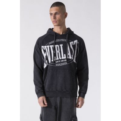 Everlast HOODED SWEATER GARMENT WASHED Preto