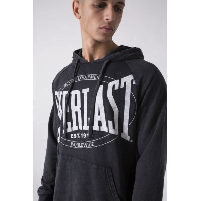 Everlast HOODED SWEATER GARMENT WASHED Black