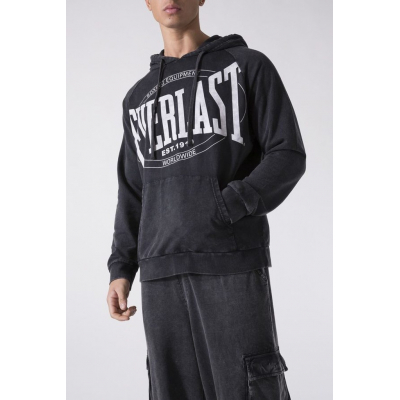 Everlast HOODED SWEATER GARMENT WASHED Black