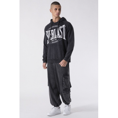 Everlast HOODED SWEATER GARMENT WASHED Black