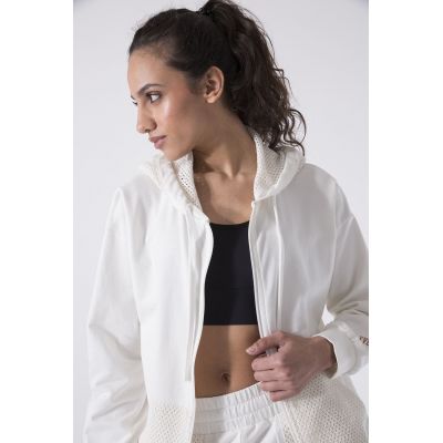 Everlast Hooded Zip Sweater Felpa Ladies Blanco