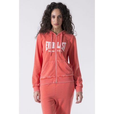 Everlast Hooded Zip Sweater Ladies Orange