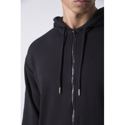 Everlast Iconic Hoodie Zip Negro-Blanco