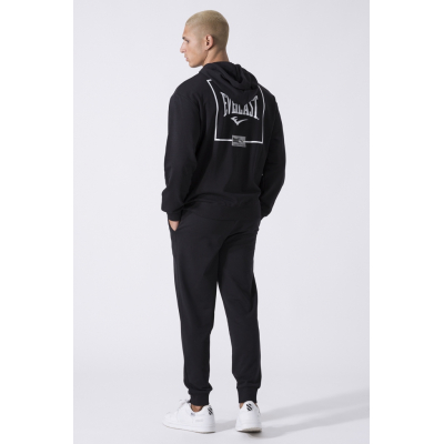 Everlast Iconic Hoodie Zip Negro-Blanco