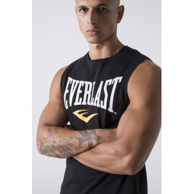 Everlast Iconic Logo Tank Top Off Black-White