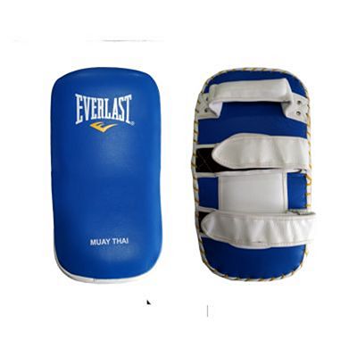 Everlast Leather Curved Thai Pads Bleu-Blanc