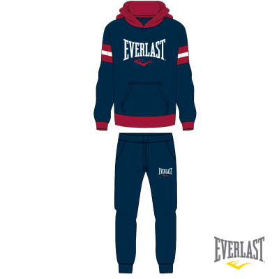 Everlast LFS JR Boy Tracksuit Cap Zip Navy Blue-Red