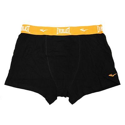 Everlast Mens 2 Pack Bright Boxers Black-Black