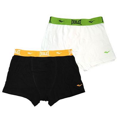 Everlast Mens 2 Pack Bright Boxers Bianco-Nero