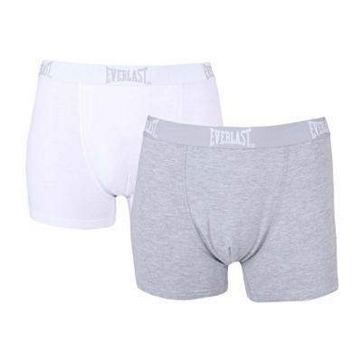 Everlast Mens Core 2 Pack Boxer Grå-Vit