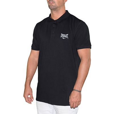 Everlast Mens Cotton Pique Polo Svart