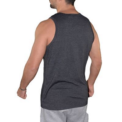 Everlast Mens Logo Vest Charcoal Gris-Jaune