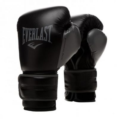 Everlast Powerlock 2R Training Gloves Leather Noir-Gris