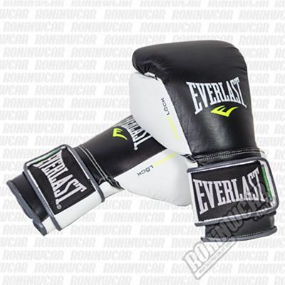 Everlast Powerlock Boxing Gloves Preto-Branco