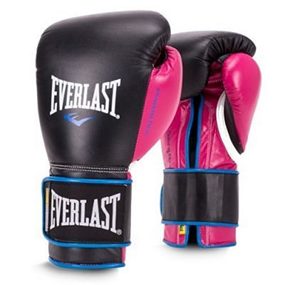 Everlast Powerlock Pro Training Gloves Velcro Negro-Rosa