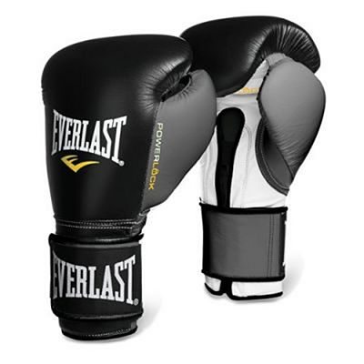 Everlast Powerlock Pro Hook & Loop Training Gloves Noir-Gris