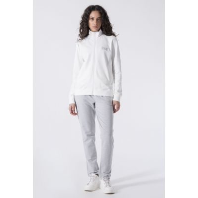 Everlast Suit Top & Pant Ladies Blanco-Gris
