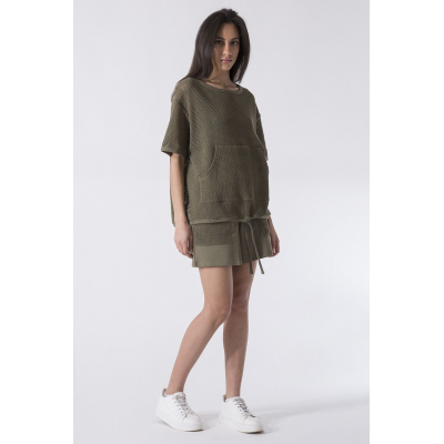 Everlast T-shirt Crochet Ladies Green