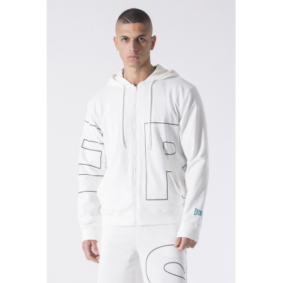 Everlast UNBRUSHED STRETCH FLEECE Hoodie Bianco