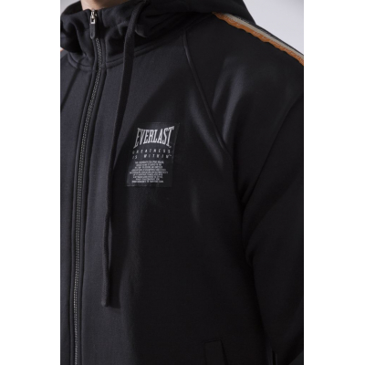 Everlast Zip Hoodie Rayas Negro