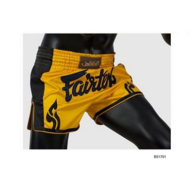 Fairtex BS1701 Muay Thai Shorts Giallo-Nero